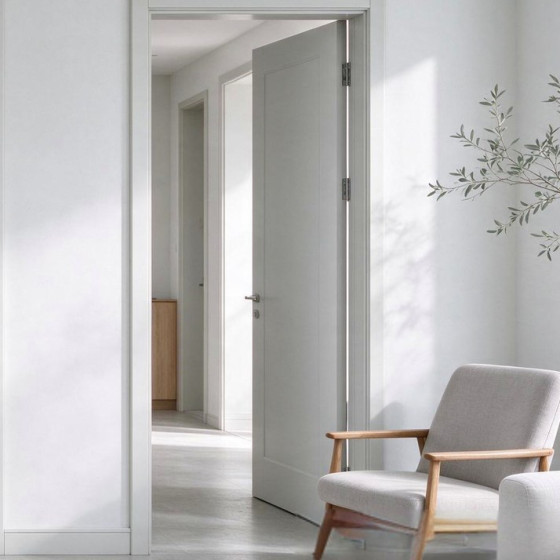 Puerta de madera blanca KD-S910